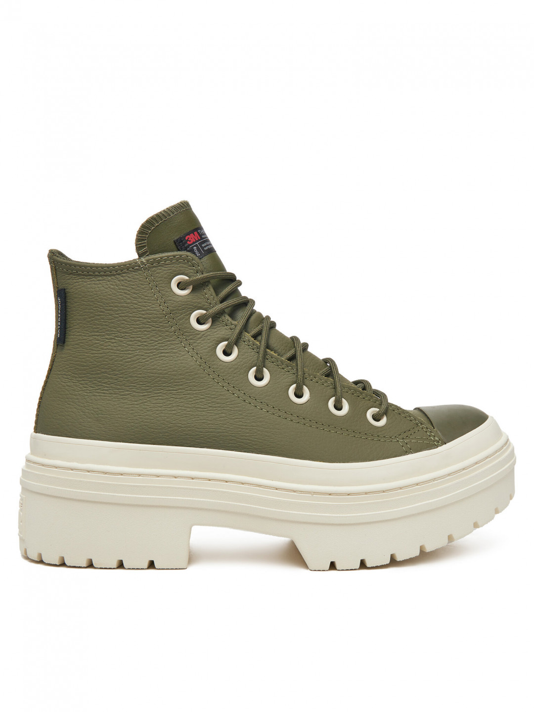 Converse Plátěnky Chuck Taylor All Star Lugged Heel Platform Waterproof A11163C 306 Zelená